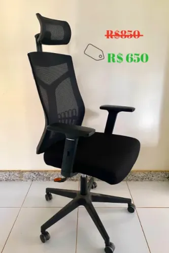 CADEIRA ESCRITÓRIO PRESIDENTE LUGANO NR17