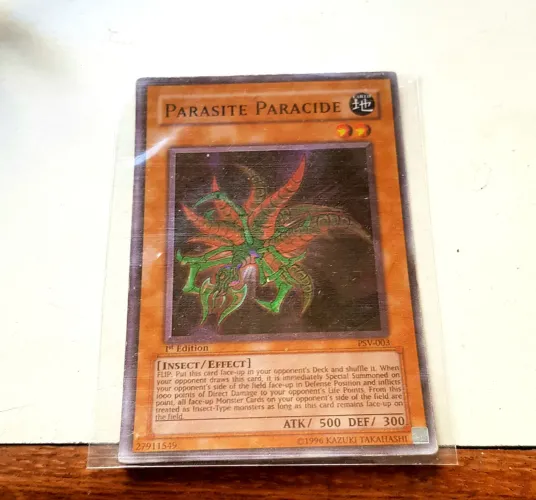 YU GI OH Parasite Paracide" da coleção Pharaoh's Servant (PSV-003)ORIGINAL 1° GERAÇÃO