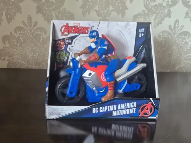 Moto De Controle Remoto Capitão América. Eua. Lacrado!