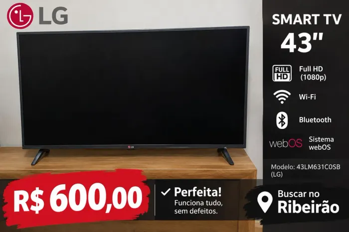Vendo smart tv 43''