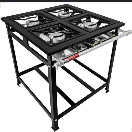 Fogão alta pressão 4 bocas industrial cozinha gourmet