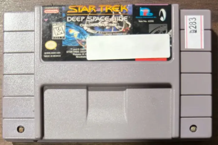 Star Trek Deep Space Nine Crossroads of Time Original SNES Super Nintendo Ref.283