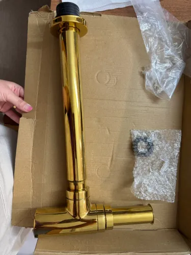 Sifão dourado com copo Line