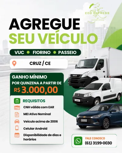 Agregamos seu veículo 
