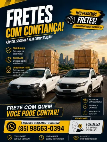 FRETES EM FORTALEZA E REGIÃO ?<br>