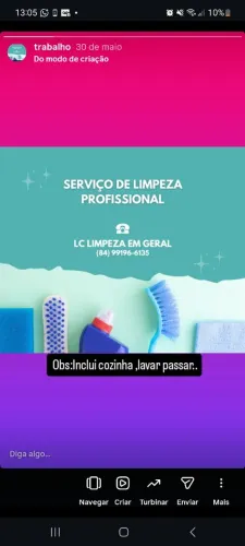 Trabalho com Faxinas e sou Diarista em geral