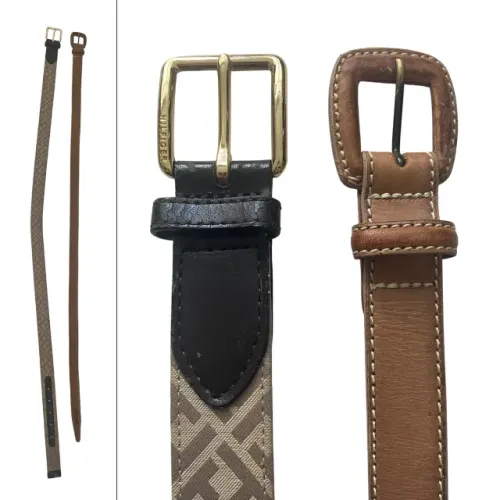 Cintos Tommy Hilfiger Monogramado + Antonella Couro Femininos