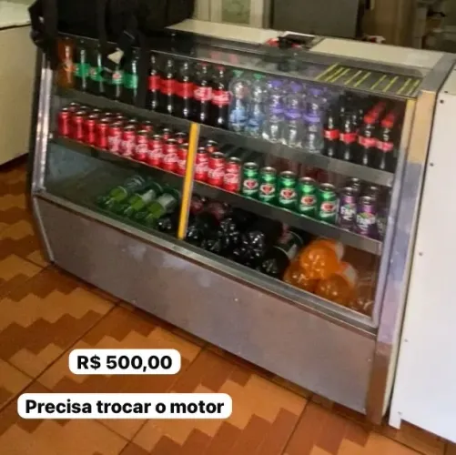 Balcão refrigerado motor queimado