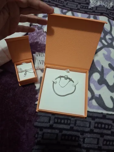 Pulseira vivara e berloque prata legítima 920