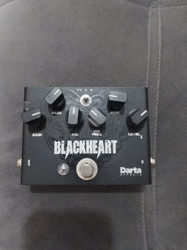 Black heart darta efects pedal drive auto ganho