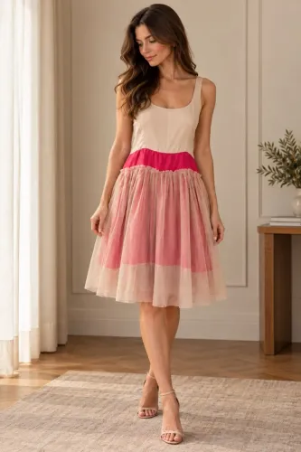 Vestido Lafort seda tule 36