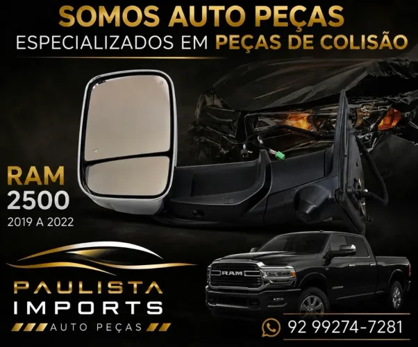 Retrovisor Ram 2500 3500 2019 2020 2021 2022