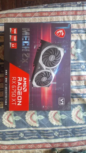 Placa de video AMD RX 6750XT + Caixa + Nota Fiscal da Compra + Na Garantia