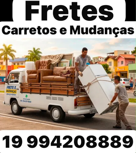 Fretes Mudanças e Carretos CAMPINAS - com Ajudante