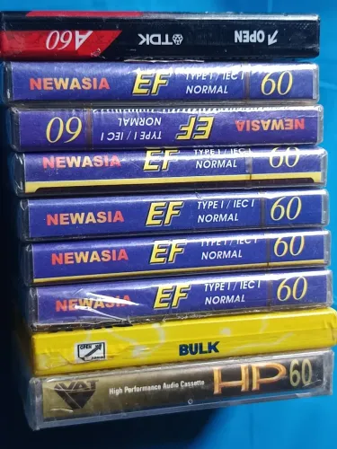 Fita K7 virgem as 9 por 150