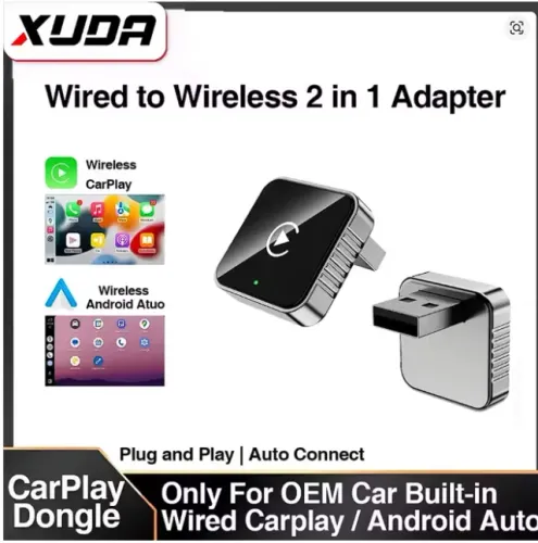 Adaptador XUDA Wireless CarPlay 2026