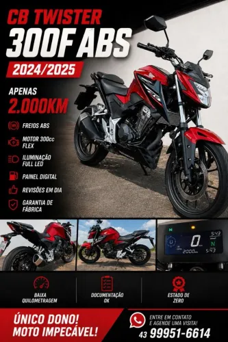 CB TWISTER 300 ABS