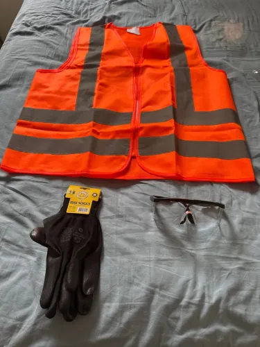 Kit de equipamentos de segurança laranja