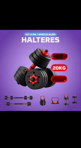 Pesos para treino 20kg total 