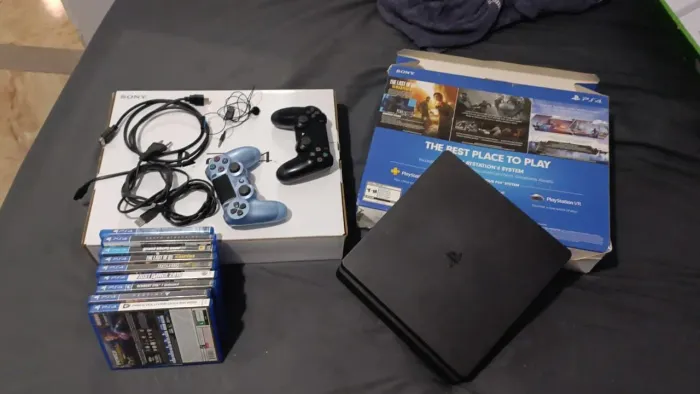 Ps4 slim 1tera aceito cartão 