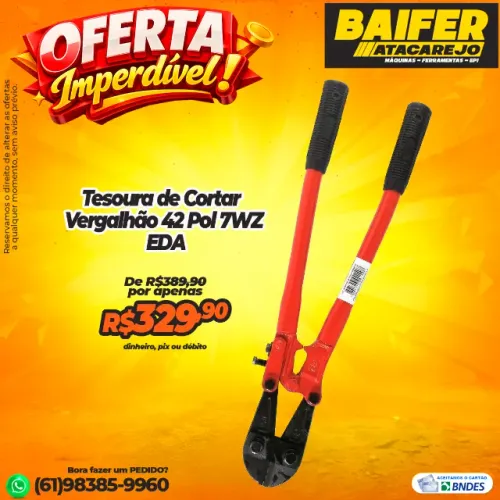 Tesoura de Cortar Vergalhão 42 Pol 7WZ EDA