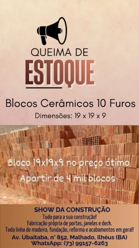 Blocos cerâmicos no Show da Construção