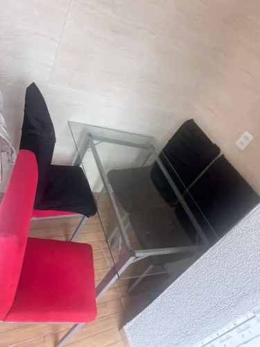 MESA DE VIDRO 4 lugar 