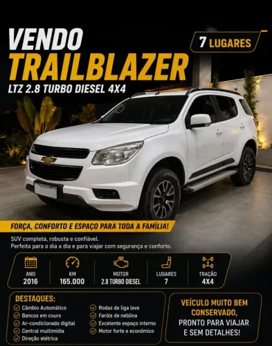 Chevrolet Trailblazer LTZ 2.8 Ctdi Diesel Aut. 2016