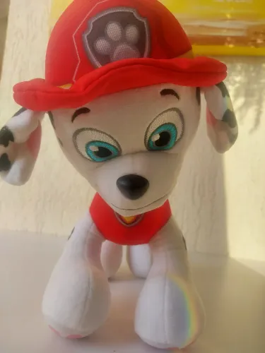 Pelúcia Marshall Patrulha Canina 30cm - Original Sunny/Nickelodeon"