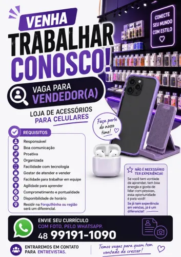 Vaga vendedora