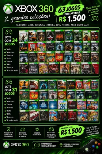 ? Jogos Xbox 360 +de 60 jogos