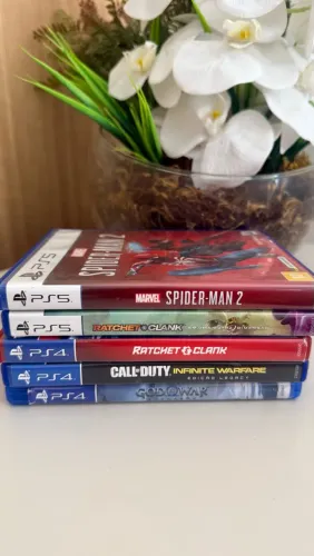 Jogos PS4 e PS5 Originais - Spider-Man 2, Ratchet, COD e God of War