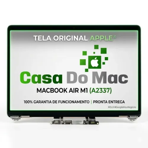 Tela para MacBook Air 2020 m1 a2337 cinza espacial (so lcd)