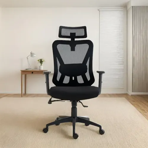 Cadeira De Escritório Ergonômica Comfort Multi - Ga231 Cor Preto Material do estofamento M