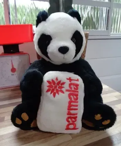 Panda Pelúcia Colecionável - Coleção Mamíferos Parmalat