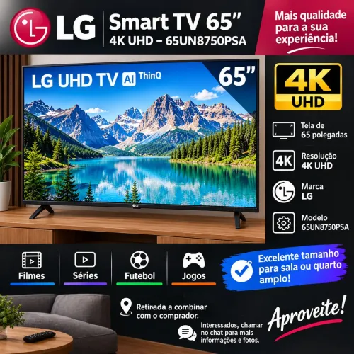 Smart tv LG 65 polegadas