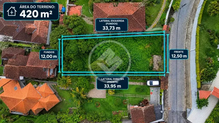 Terreno de 420m², a venda R$300.000,00- Teresópolis / RJ codigo: 390064