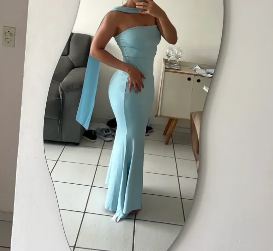 Vestido festa azul