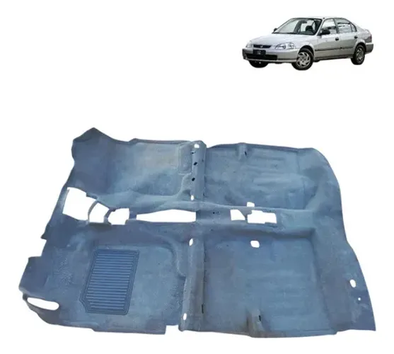 Forro Carpete Assoalho Honda Civic 1996 2000 Cinza-escuro