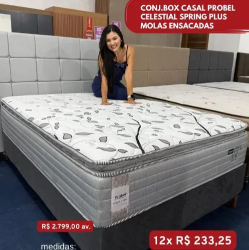 PROMOÇÃO URGENTE - Cama CASAL com MOLAS ENSACADAS Celestial apenas 12x R$233,25