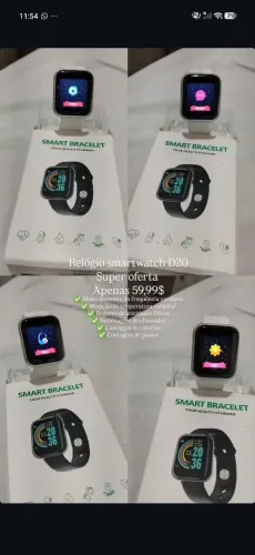 Relógio smartwatch D20 