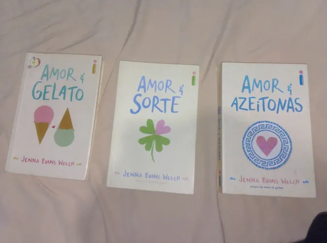 Livros avulsos, trilogia amor e gelato