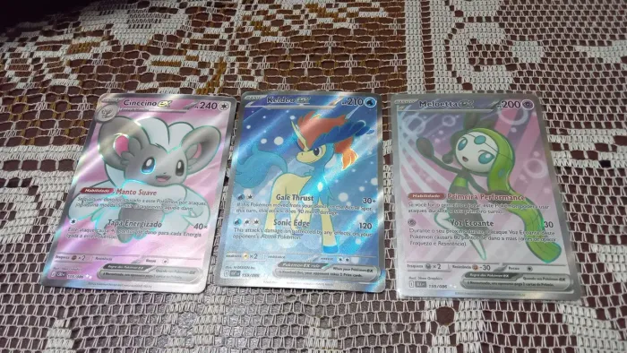 Cartas Pokémon tcg Cinccino, Keldeo, Meloetta Ex estado NM todas