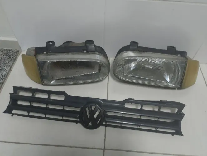 Par de farol gol G2  arteb c/ piscas e graidnha paralelos 