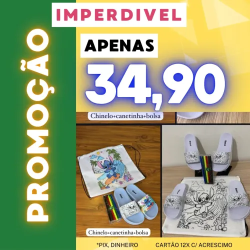 Kit infantil promoção 