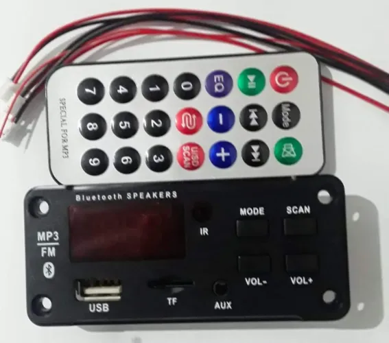 Placa bluetooth 50w com rca