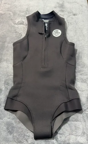 Short John Feminino Rip Curl G-bomb 1mm Regata Ziper Frontal