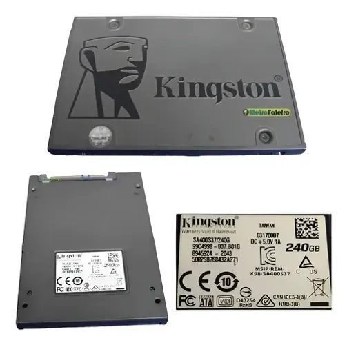 SSD Kingston 240GB - Usado - Perfeito Estado