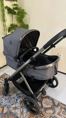 Carrinho de bebê Safety 1st Cinza, 0 a 15kg | Trio, com bebê conforto