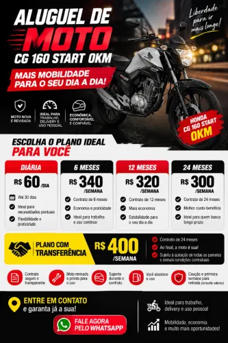 Moto Disponível (Locação)